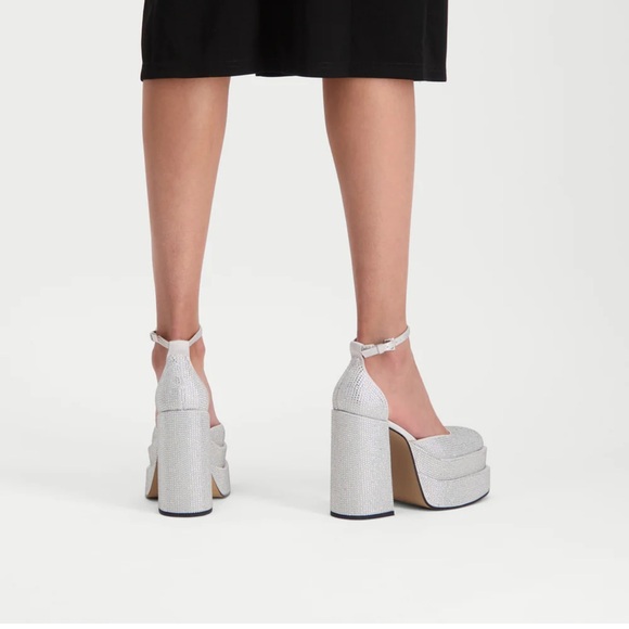 STEVE MADDEN New Charlize Rhinestone Platforms - Picture 2 of 13